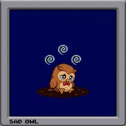 Defeated owl