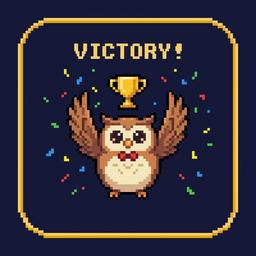 Victorious owl